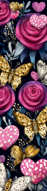 Free butterfly bookmarks of a butterfly with dark blue background